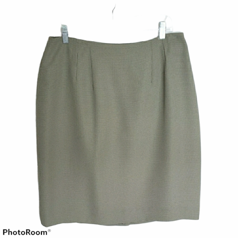 DANIEL MARTIN Women's Houndstooth Tube Skirt Sz 16